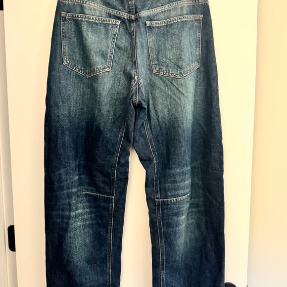 Madewell Barrel Leg Denim Jeans Leeds Wash Softdrape Size 27 NWOT - Picture 5 of 8